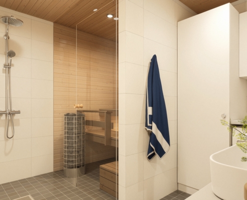 As 2-3-6-7 pesuhuone ja sauna