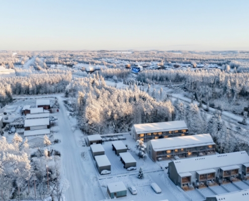 Ilmakuvaupotus talvipäivä
